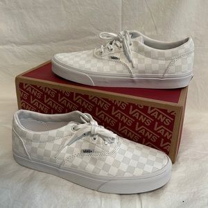 Vans Doheny VN0A3MVZW51 Women's White Checked Skateboard Shoes Size US 11